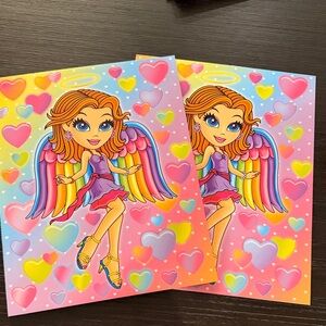 Two Lisa Frank Angel Folders